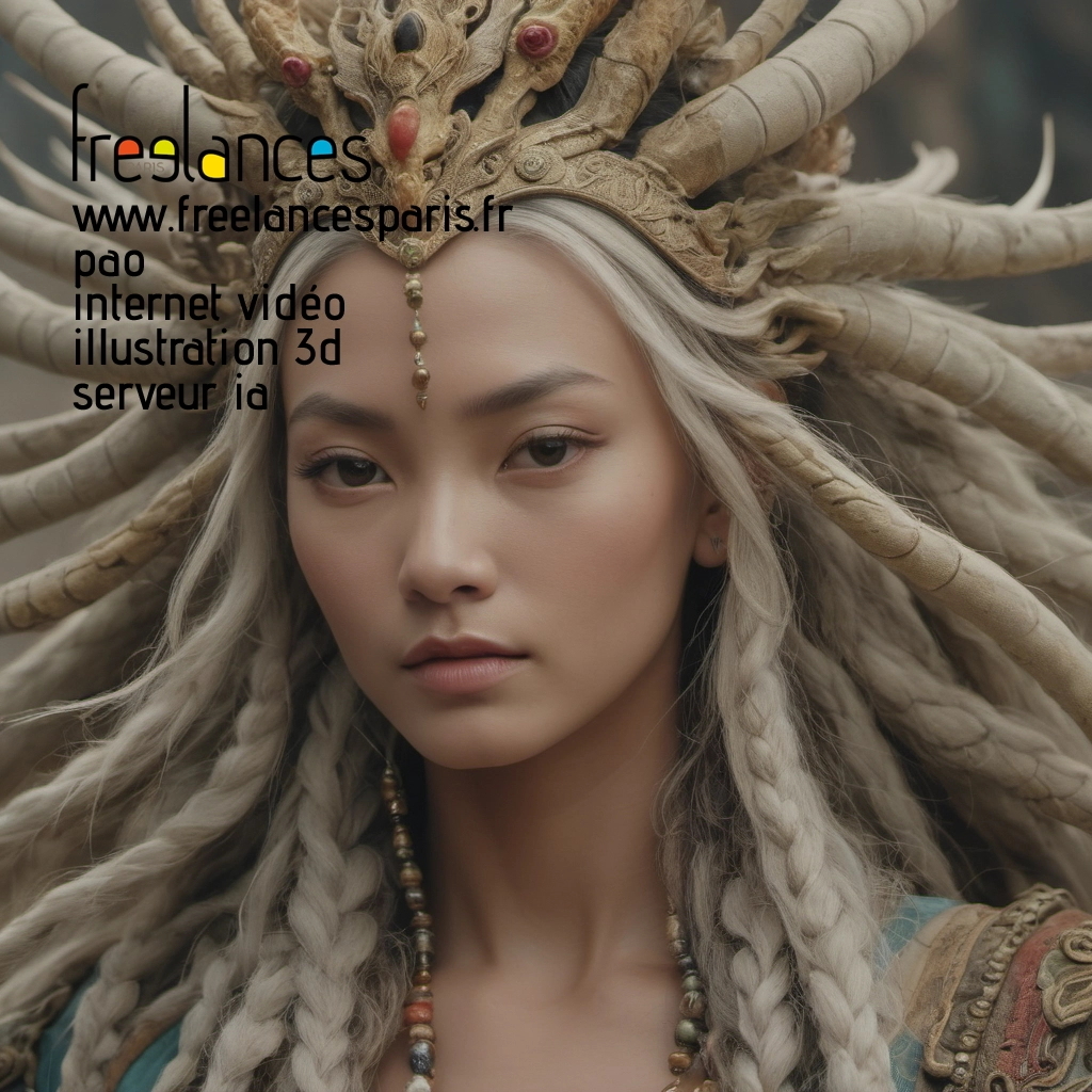 Pao mise en page internet vidéo illustration 3d serveur IA générative AI freelance paris studio de création magazines 8lie2eb0